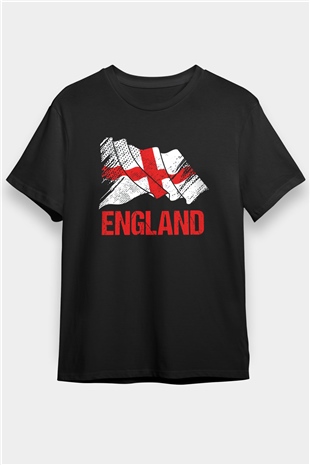Büyük Britanya Siyah Unisex Tişört T-Shirt - TişörtFabrikası