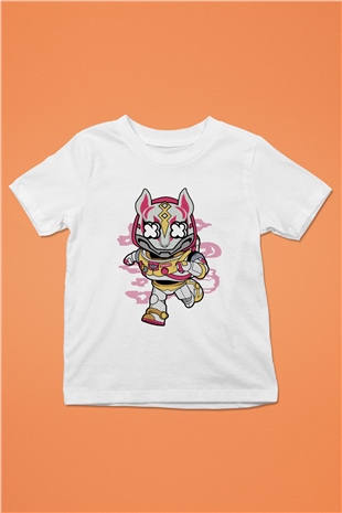 Buzz Fortnite Baskılı Unisex Beyaz Çocuk Tişört