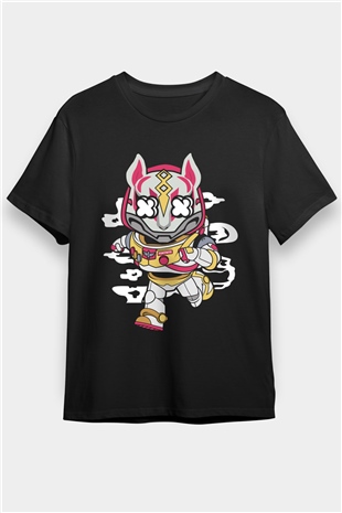 Buzz Fortnite Baskılı Unisex Siyah Tişört