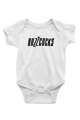 Buzzcocks Baskılı Beyaz Unisex Bebek Body - Zıbın