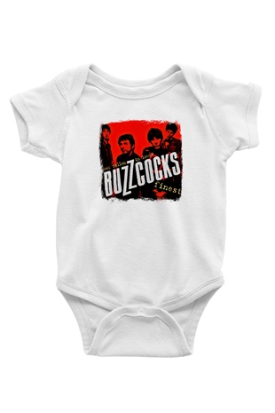 Buzzcocks Baskılı Unisex Beyaz Bebek Body - Zıbın
