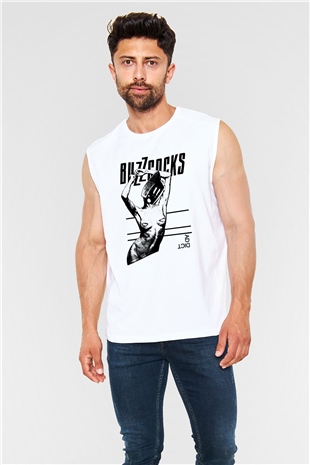 Buzzcocks Beyaz Unisex Kolsuz Tişört