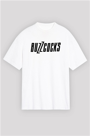 Buzzcocks Beyaz Unisex Oversize Tişört T-Shirt