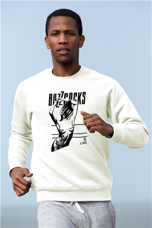 Buzzcocks Beyaz Unisex Sweatshirt