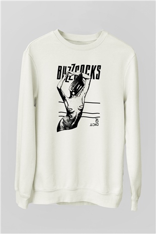 Buzzcocks Beyaz Unisex Sweatshirt