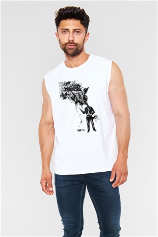 Cacophony Beyaz Unisex Kolsuz Tişört