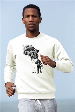Cacophony Beyaz Unisex Sweatshirt
