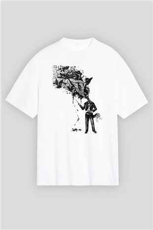 Cacophony Beyaz Unisex Tişört T-Shirt - TişörtFabrikası