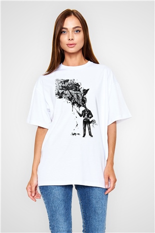 Cacophony Beyaz Unisex Tişört T-Shirt - TişörtFabrikası