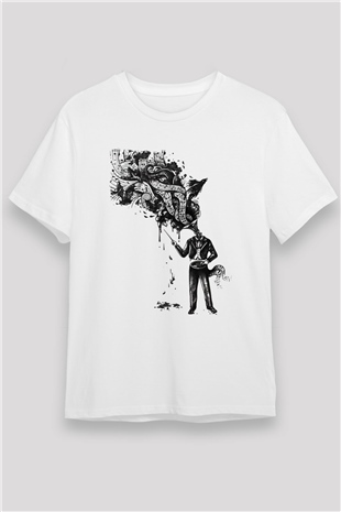 Cacophony Beyaz Unisex Tişört T-Shirt - TişörtFabrikası