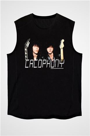Cacophony Siyah Unisex Kolsuz Tişört
