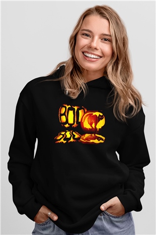 Cadılar Bayramı-Halloween Siyah Unisex Hoodie