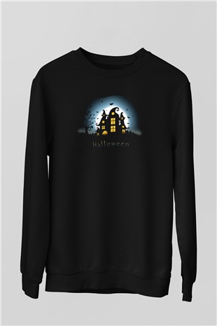 Cadılar Bayramı-Halloween Siyah Unisex Sweatshirt