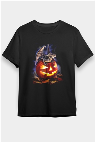 Cadılar Bayramı-Halloween Siyah Unisex Tişört T-Shirt - TişörtFabrikası
