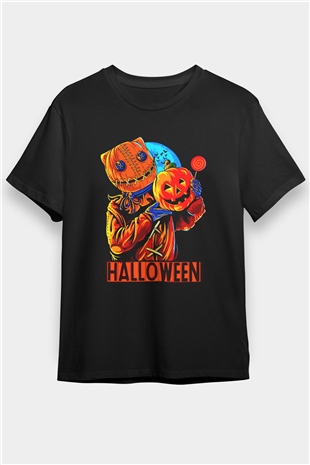 Cadılar Bayramı-Halloween Siyah Unisex Tişört T-Shirt - TişörtFabrikası
