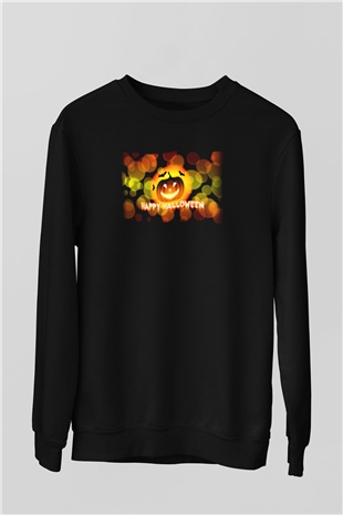 Cadılar Bayramı-Halloween Siyah Unisex Sweatshirt