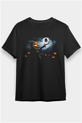 Cadılar Bayramı-Halloween Siyah Unisex Tişört T-Shirt - TişörtFabrikası