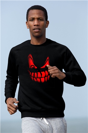 Cadılar Bayramı-Halloween Siyah Unisex Sweatshirt