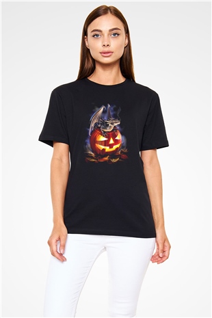 Cadılar Bayramı-Halloween Siyah Unisex Tişört T-Shirt - TişörtFabrikası