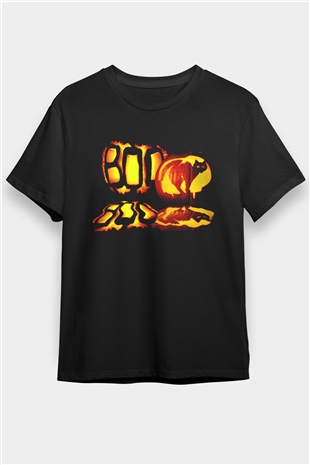 Cadılar Bayramı-Halloween Siyah Unisex Tişört T-Shirt - TişörtFabrikası