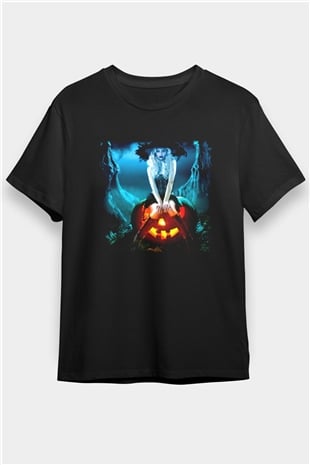 Cadılar Bayramı-Halloween Siyah Unisex Tişört T-Shirt - TişörtFabrikası