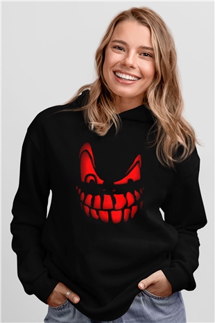 Cadılar Bayramı-Halloween Siyah Unisex Hoodie