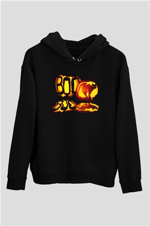 Cadılar Bayramı-Halloween Siyah Unisex Hoodie