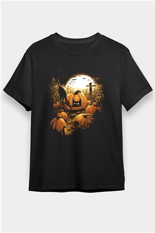 Cadılar Bayramı-Halloween Siyah Unisex Tişört T-Shirt - TişörtFabrikası