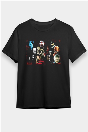 Cadılar Bayramı-Halloween Siyah Unisex Tişört T-Shirt - TişörtFabrikası