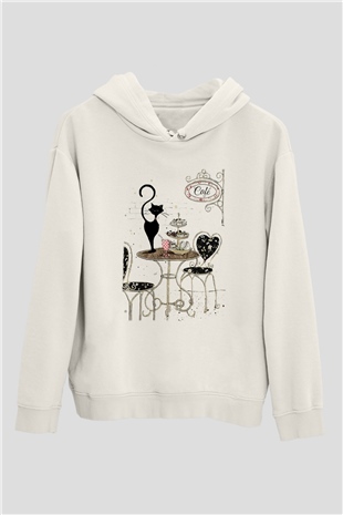 Cafe Beyaz Unisex Hoodie