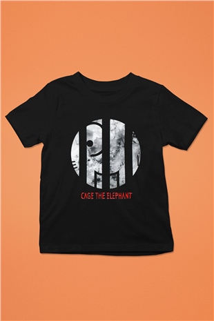Cage the Elephant Baskılı Siyah Unisex Çocuk Tişört
