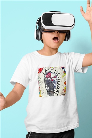 Cage the Elephant Baskılı Unisex Beyaz Çocuk Tişört