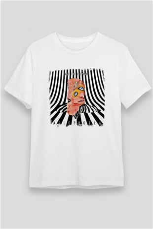 Cage the Elephant Baskılı Unisex Beyaz Tişört