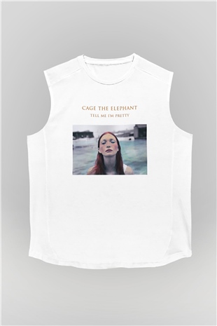 Cage the Elephant Beyaz Unisex Kolsuz Tişört