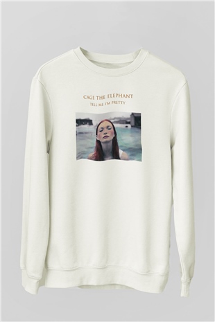 Cage the Elephant Beyaz Unisex Sweatshirt