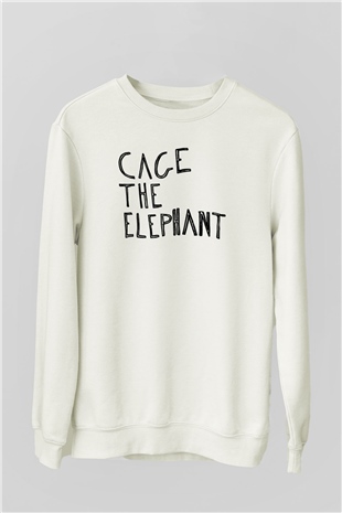 Cage the Elephant Beyaz Unisex Sweatshirt
