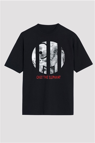 Cage the Elephant Siyah Unisex Oversize Tişört T-Shirt