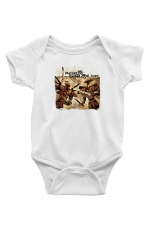 Caliban Baskılı Unisex Beyaz Bebek Body - Zıbın