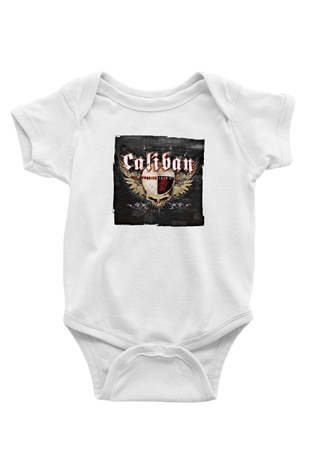Caliban Baskılı Unisex Beyaz Bebek Body - Zıbın