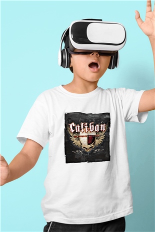 Caliban Baskılı Unisex Beyaz Çocuk Tişört
