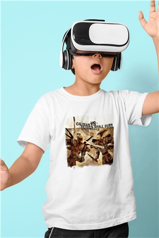 Caliban Baskılı Unisex Beyaz Çocuk Tişört