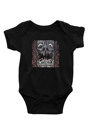 Caliban Baskılı Unisex Siyah Bebek Body - Zıbın