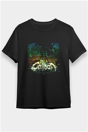 Caliban Baskılı Unisex Siyah Tişört