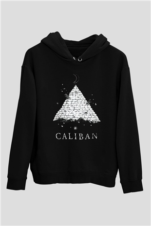 Caliban Siyah Unisex Kapüşonlu Sweatshirt