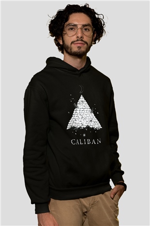 Caliban Siyah Unisex Kapüşonlu Sweatshirt