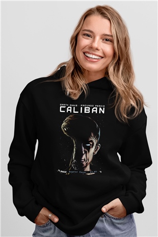 Caliban Siyah Unisex Kapüşonlu Sweatshirt