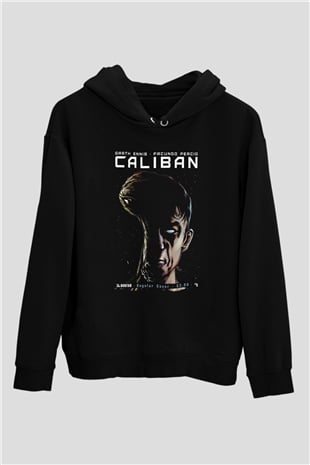 Caliban Siyah Unisex Kapüşonlu Sweatshirt