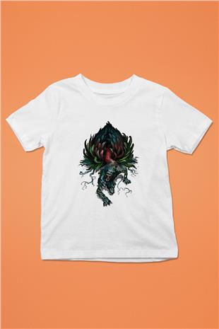 Call Of Ctulhu Baskılı Beyaz Unisex Beyaz Çocuk Tişört - Tshirt