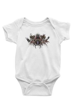 Call Of Ctulhu Baskılı Beyaz Unisex Bebek Body - Zıbın