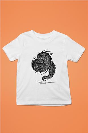 Call Of Ctulhu Baskılı Beyaz Unisex Beyaz Çocuk Tişört - Tshirt